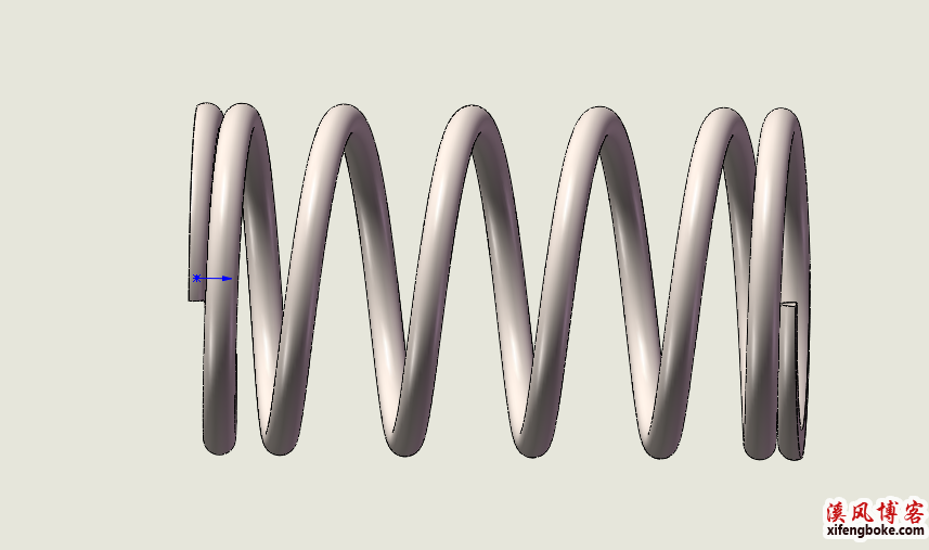 SolidWorks压簧建模简单方法，弹簧绘制实例讲解