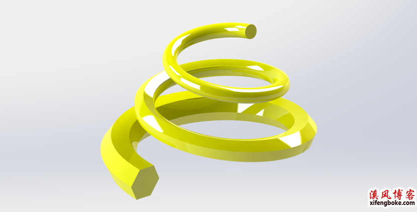 SolidWorks经典建模练习之锥形螺旋件的建模，sw中心线放样的使用  SolidWorks练习题 SolidWorks练习 第12张