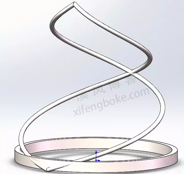 SolidWorks练习题之灯头艺术件的绘制，学会SW锥形螺旋线  SolidWorks练习题 SolidWorks练习 第15张