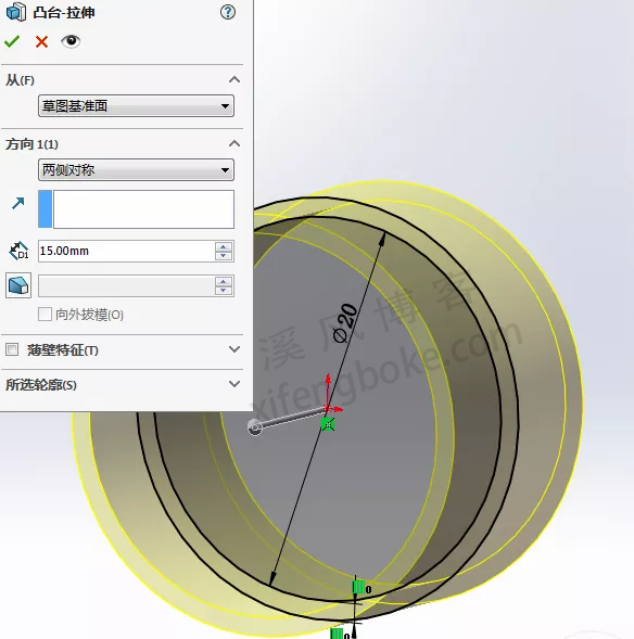 SolidWorks经典建模练习之圆环建模，常规建模就可以搞定  第3张
