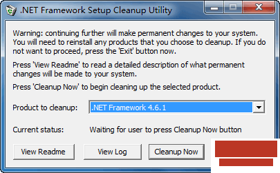 .net清理工具下载cleanup_tool清理工具下载支持卸载framework 1.0~4.6.1