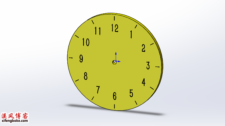 SolidWorks数字递增阵列实例：钟表盘的建模，表盘数字阵列才是这一题的关键