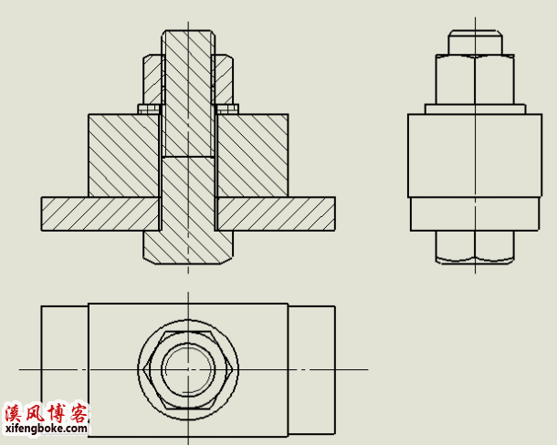 SolidWorks工程图如何实现螺栓螺母标准件不剖切？其实方法很简单  SolidWorks工程图 SolidWorks剖切 螺栓剖切 第2张