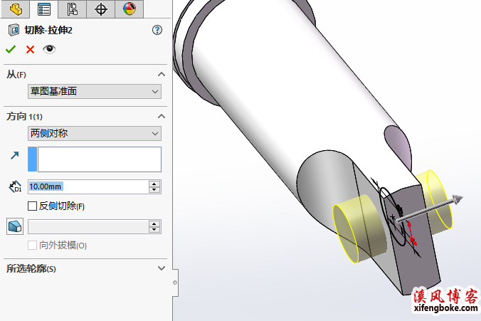 SolidWorks经典建模练习之手电筒的绘制，巧妙生成滚花特征  SolidWorks练习题 SolidWorks习题 第8张