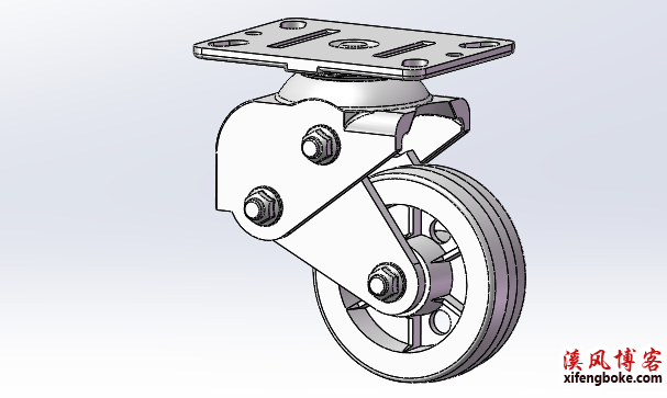 脚轮模型(福马脚轮)模型库下载  SolidWorks模型库 第6张