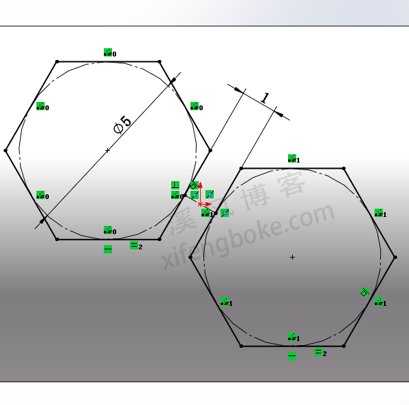 SolidWorks练习题之六边形圆环的建模  SolidWorks练习题 SolidWorks练习 第3张