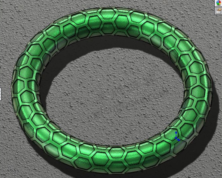 SolidWorks练习题之六边形圆环的建模