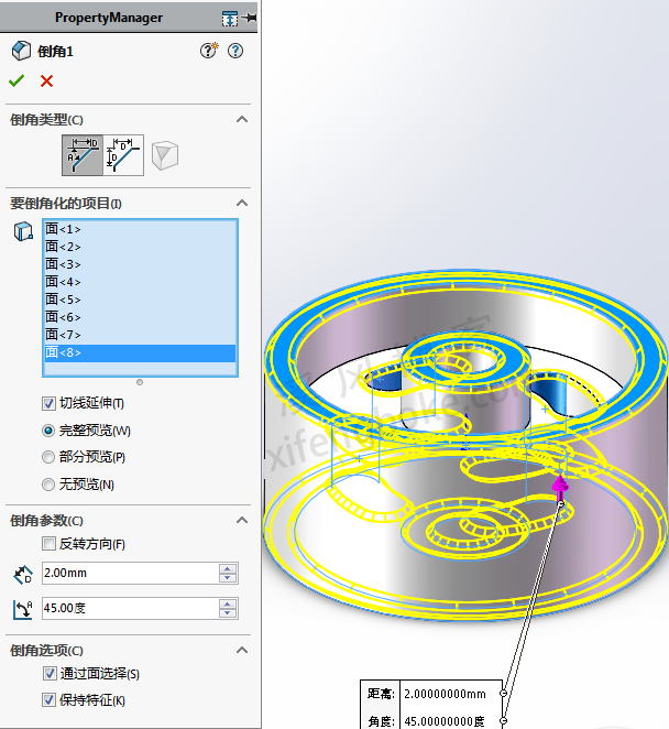 SolidWorks练习题之圆柱凸轮建模，多练习为以后设计提供思路  第9张