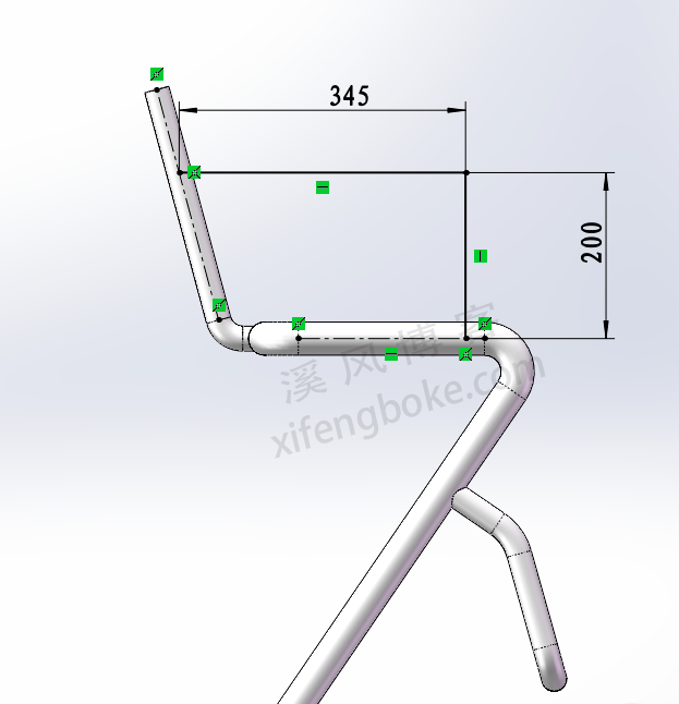 SolidWorks练习题之高凳的建模，思路对了就简单了  第14张