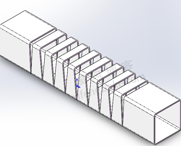 SolidWorks练习题之方管折弯钣金建模，思路决定出路  第10张