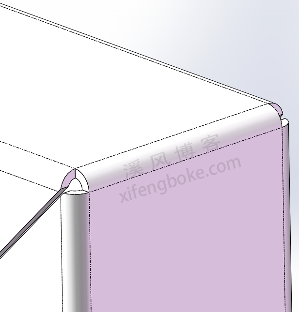 SolidWorks方管折弯在拓展，不同方向的方管下料折弯  第14张