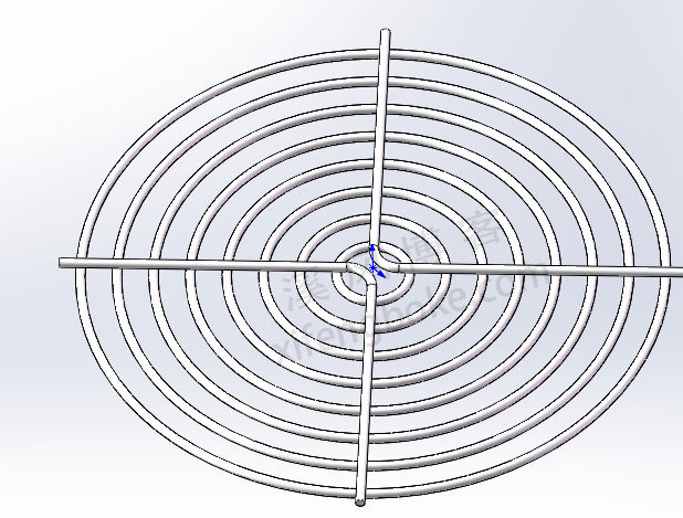 SolidWorks练习题之通风网罩的建模，常规命令完成  第9张