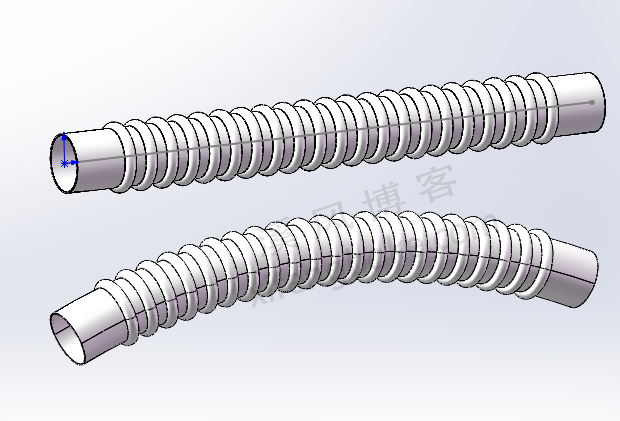 SolidWorks练习题之波纹管的建模，方法很重要  第11张