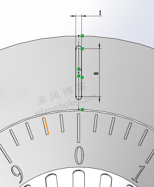 SolidWorks练习题之旋钮刻度盘的建模，数字递增阵列  第28张