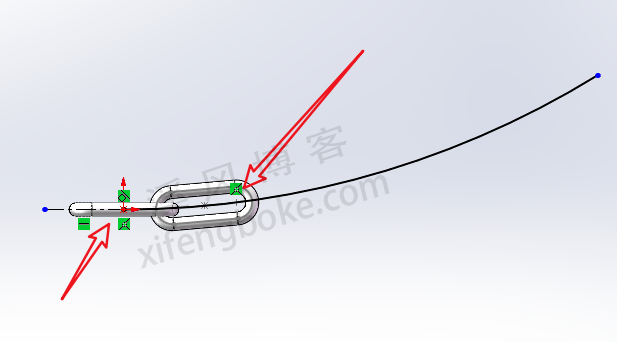 SolidWorks练习题之铁链防护栏建模，曲线驱动阵列的用法  第6张