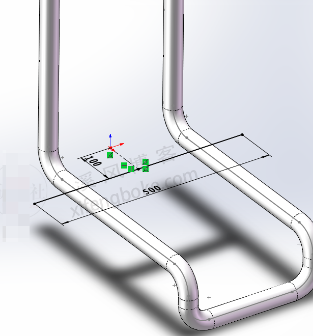 SolidWorks焊件练习题之钢架的绘制，焊件型材使用快速绘图  第8张