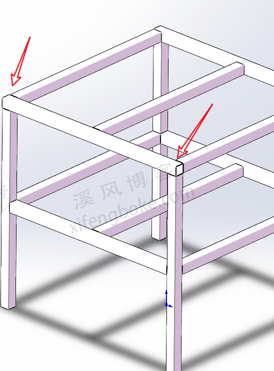 SolidWorks焊件教程之型材边角处理方法汇总，剪裁延伸和自动边角处理  第8张