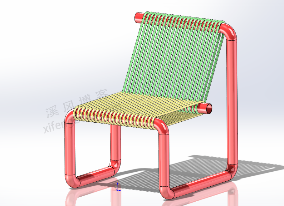 SolidWorks练习题之创意椅子的建模，会扫描命令就可以  第15张